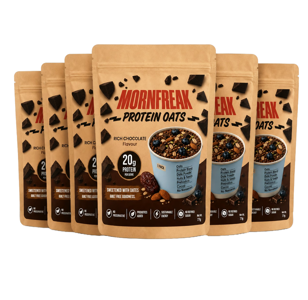 Protein Oats 77g (Pack of 6)